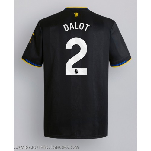 Camisa de time de futebol Manchester United Diogo Dalot #2 Replicas 3º Equipamento 2025-26 Manga Curta